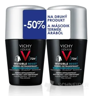Vichy Invisible Man Resistant 72H Antitranspirant Duo