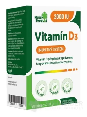 NaturProdukt Vitamin D3 2000 IE