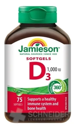 JAMIESON VITAMIN D3 1000 IE