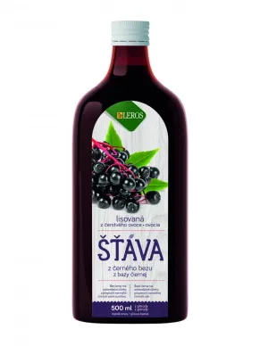 LEROS Schwarzer Holundersaft + LN Bronchi mit Vitamin C