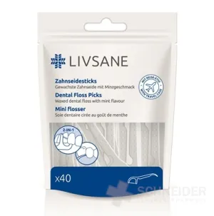 LIVSANE Zahnseide auf Halter