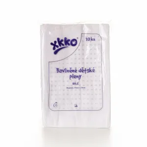 XKKO Classic Baumwollwindeln 70x70 weiß - 10 Stk