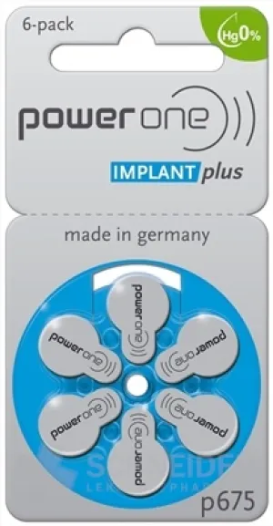 VARTA Power One PR44 Typ 675 IMPLANT Akku