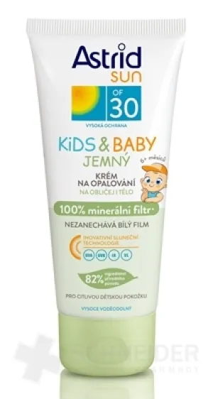 ASTRID SUN Sanfte Kinder-Sonnenschutzcreme OF 30