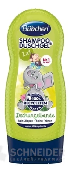 BUBCHEN KIDS SHP+SHOWER. GEL 2in1 PARTIKEL AUS DEM DSCHUNGEL