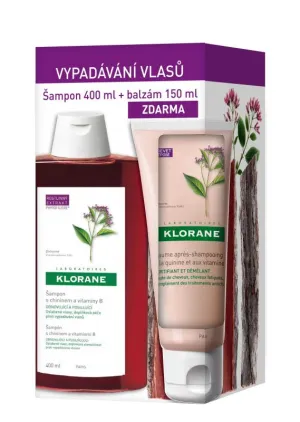 Klorane Chinin-Shampoo mit Chinin und B-Vitaminen + kostenloser Chinin- und B-Vitamin-Haarspülung