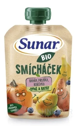 Sunar BIO SMÍCHAČEK Banane, Birne, Blaubeere