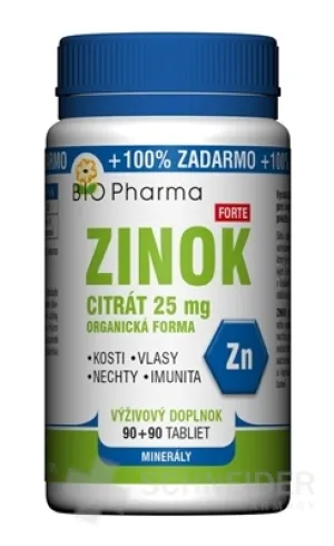 BIO Pharma ZINKCITRAT Forte 25 mg