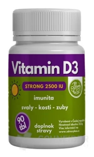 MEDIZINISCHES Vitamin D3 Stark 2500 IE
