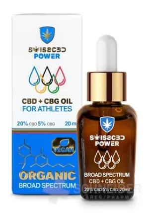 SwissCBDpower CBD 20 % + CBG 5 % ÖL für Sportler