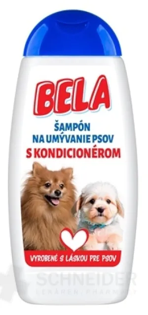 BELA Shampoo zum Waschen von Hunden mit Spülung