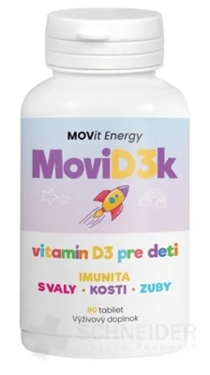 MOVit MoviD3k Vitamin D3 für Kinder 800 IE