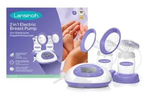 LANSINOH 2in1 Doppelmilchpumpe mit Beutel