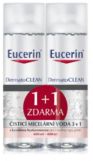Eucerin Dermatoclean reinigendes Mizellenwasser 3 in 1 2x400ml