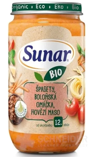 Sunar BIO Beilage SPAGHETTI, SAUCE, RINDFLEISCH