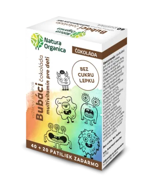 NATURA ORGANICA Bubáci - Multivitamine für Kinder mit Schokoladengeschmack - 60TBL