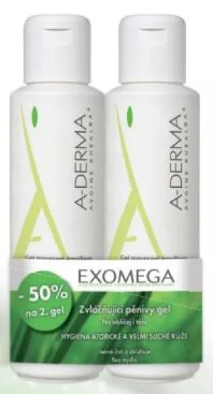A-Derma Exomega erweichendes Schaumgel 2x500 ml