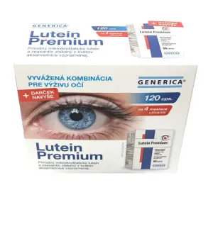 Lutein Premium, cps 2 x 60 Stück (120 Stück) + Geschenk (Brillentuch)