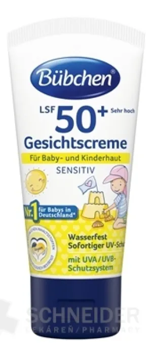 BUBCHEN SONNENSCHUTZ FÜR DAS GESICHT VON EMPFINDLICHEN ÜBER 50