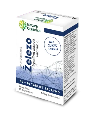 Natura Organica Eisen, Folsäure, Vitamin C 40tbl