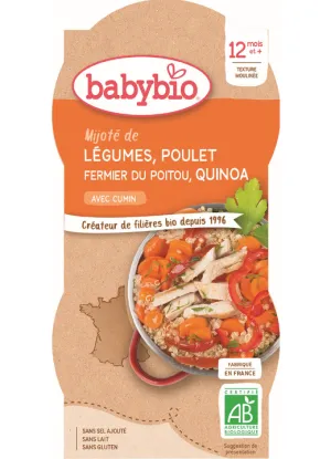 BabyBIO Gemüse mit Huhn und Quinoa