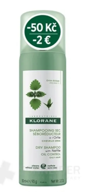 KLORANE SHAMPOOING SEC SÉBOR. à l'Ortie (links)