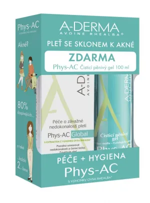 A-Derma Phys-AC Global 40 ml + Reinigungsgel 100 ml