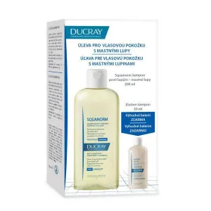 Ducray Squanorm Shampoo gegen fettige Schuppen 200 ml + Elution Shampoo 30 ml