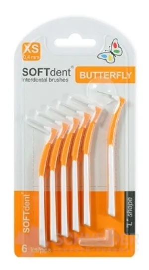 Interdentalbürsten SOFTdent Butterfly XS 0,4 mm