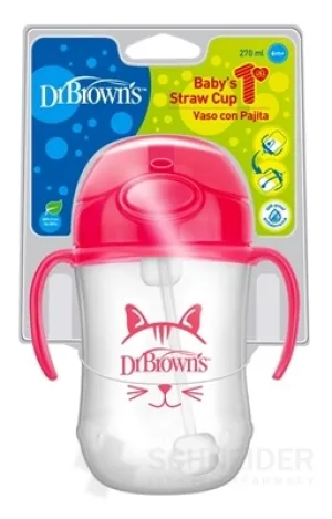 Dr.BROWN'S BECHER MIT STROHHALMHAHMEN 270 ml