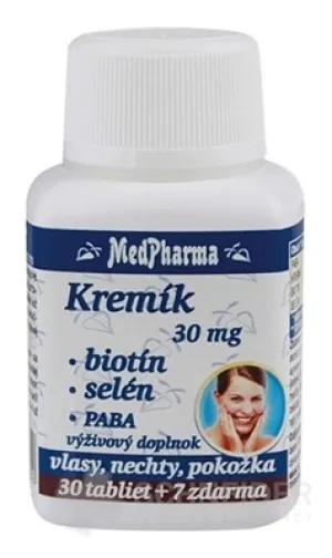 MedPharma SILICON 30 mg+Biotin+Selen+PABA