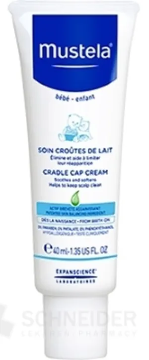 Mustela BÉBÉ Creme gegen Milchschorf