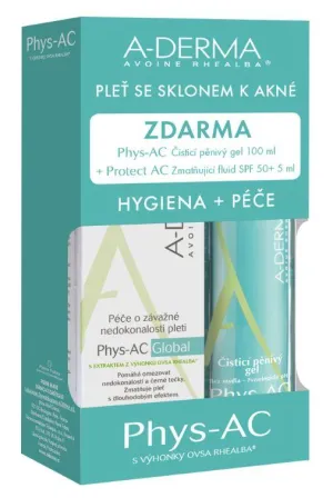 A-Derma Phys-AC Global 40 ml + Reinigungsgel 100 ml