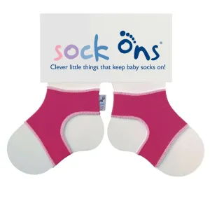 Sock Ons Überzüge für Kindersocken, Fuchsia – Größe 6–12 Monate