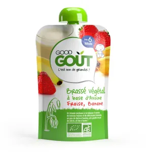 Good Gout BIO Haferflocken-Dessert mit Erdbeere und Banane