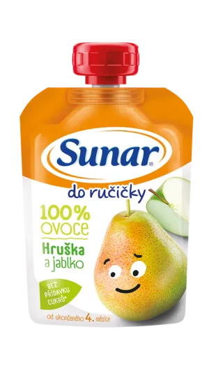 Sunar BIRNE und Apfel in der Hand