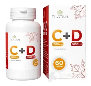 PLATAN Vitamin C 1000 mg + D 2000 IE