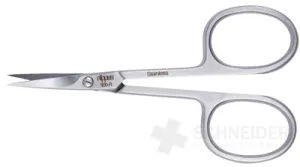 Nippes Lederschere gebogen Edelstahl 9cm 1 Stk