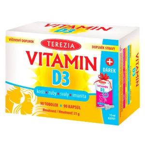TEREZIA Vitamin D3 1000 IE 90 Dosen. + GESCHENK TEREZIA Vitamin D3 400 IE Tropfen 10 ml