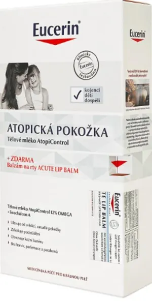 Eucerin Atopicontrol Körperlotion 400 ml + Acute Lip Lippenbalsam 10 ml