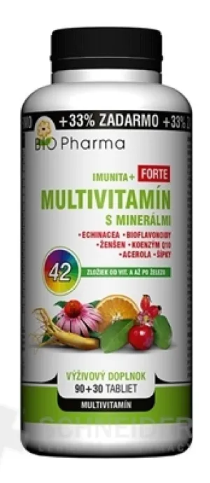 BIO Pharma Multivitamin mit Mineralien IMMUNITA+ FORTE