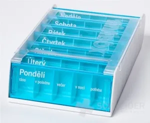ANABOX Medikamentenspender für 7 Tage, Cyan