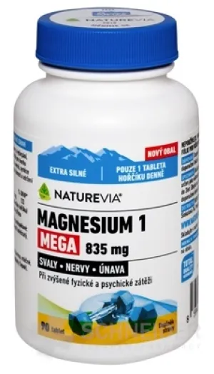 SWISS NATUREVIA MAGNESIUM 1 MEGA 835 mg