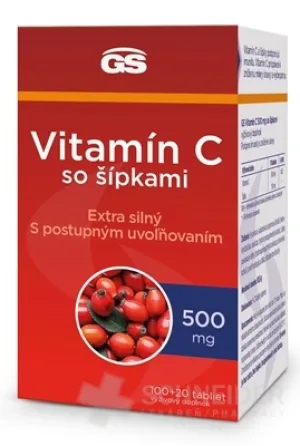 GS Vitamin C 500 mg mit Pfeilen