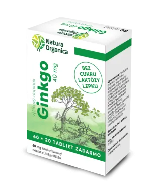Nature Organic Ginkgo 40 mg 80tbl