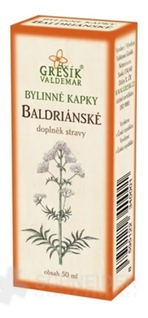 GREŠÍK KRÄUTERTROPFEN BALDERIAN