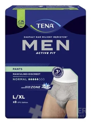 TENA Herren Hose Normal Grau L/XL