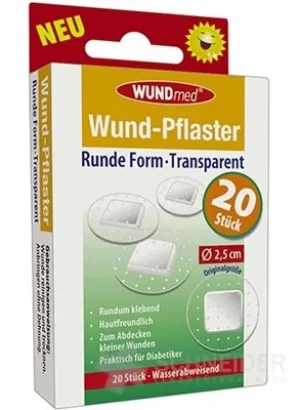WUNDmed Rundes Pflaster Transparent