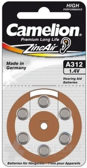 CAMELION ZincAir Premium Long Life A312-Batterien