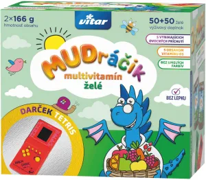 Vitar MUDráčik Multivitamin-Gelee 50+50 Stück + Tetris
